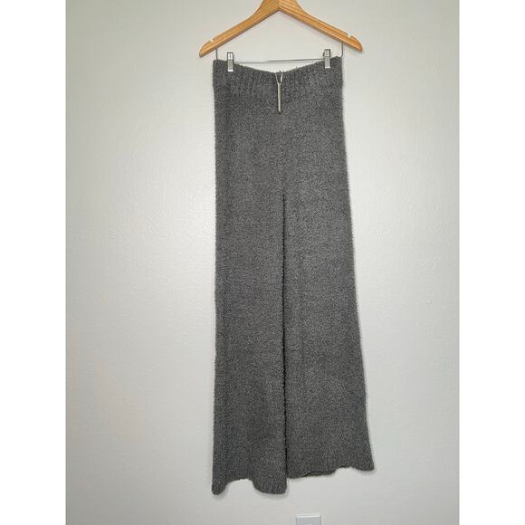 SKIMS Pants - NWT Skims Cozy Knit High Waisted Flare Leg Fuzzy Pant Gray Size Small Loungewear